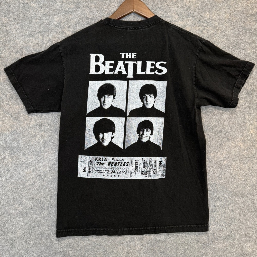 Vintage The Beatles Shirt Adult Medium (fits like Small KRLA 1964 Ticket Y2K Tee
